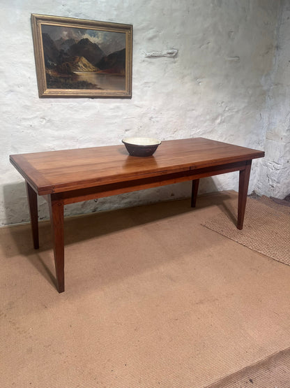 French Antique Cherry Draw Leaf Table  RM 367