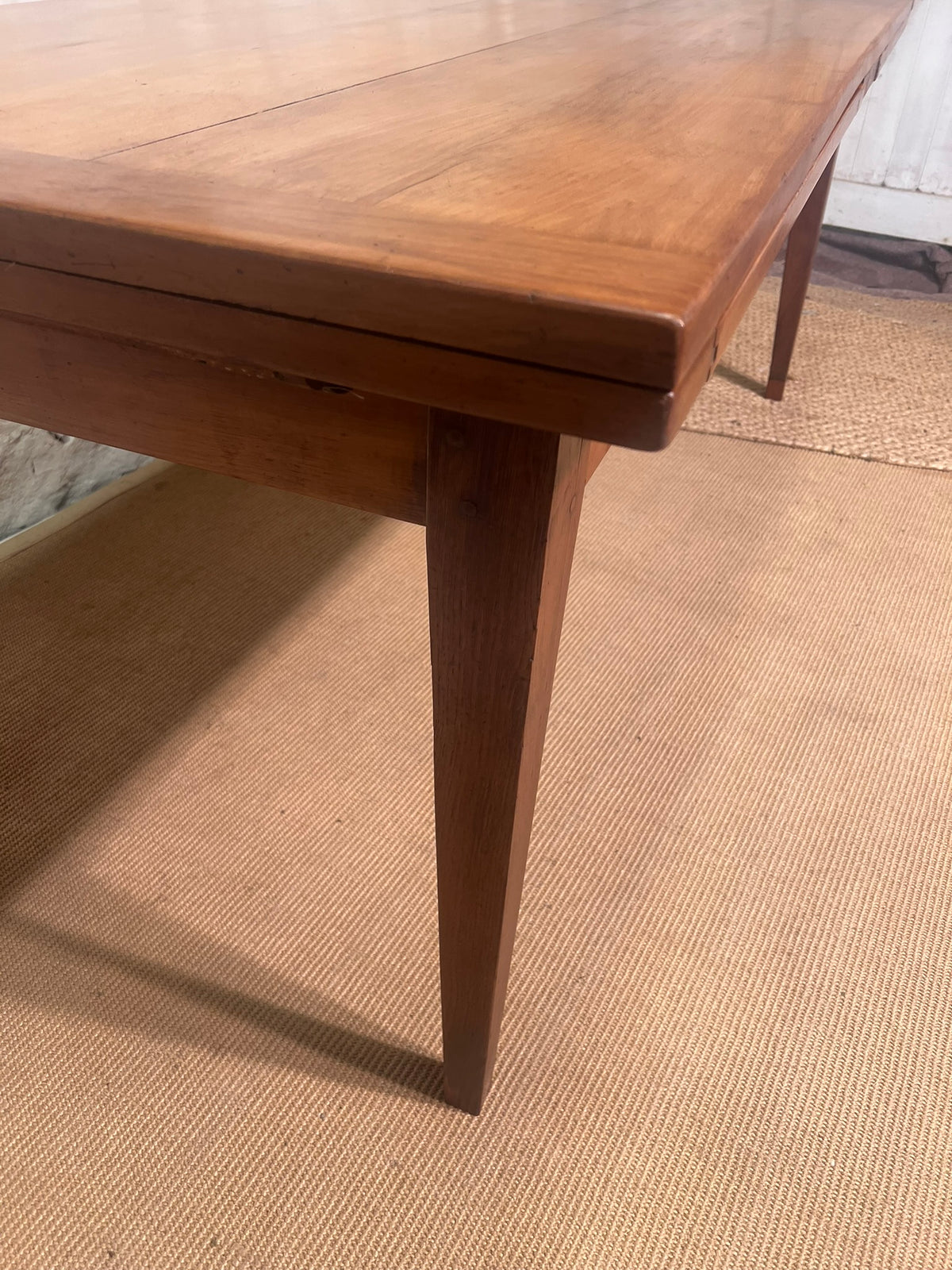 French Antique Cherry Draw Leaf Table  RM 367