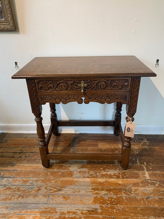 Antique Oak Side Table ca 1920