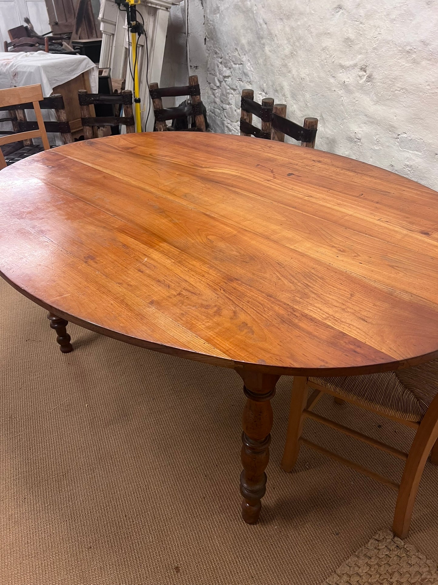 French Cherry  Dining Table Ca 1870