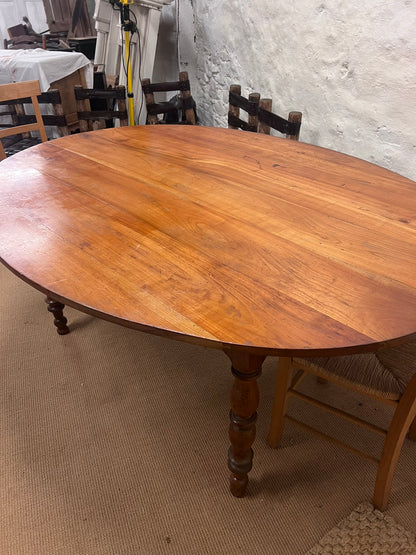 French Cherry  Dining Table Ca 1870