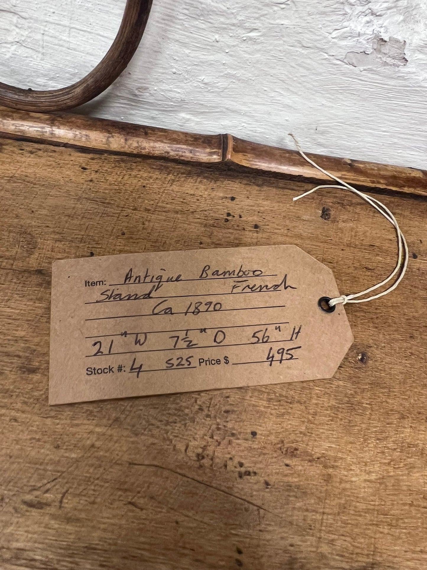 French Antique Bamboo Stand