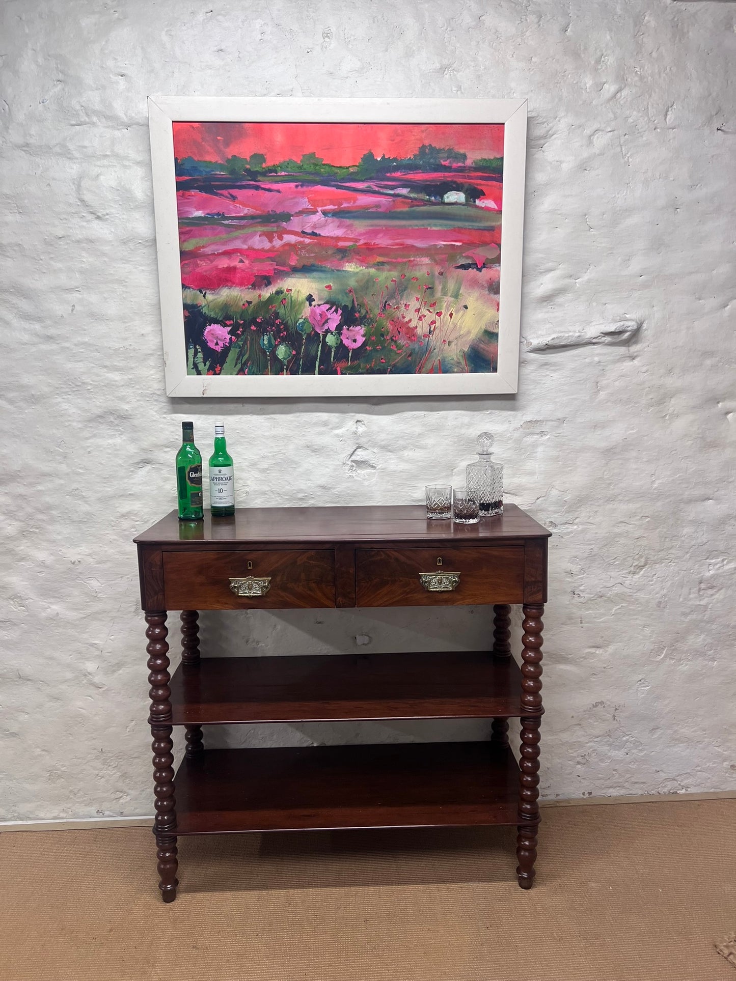 Antique French Mahogany Buffet Stand