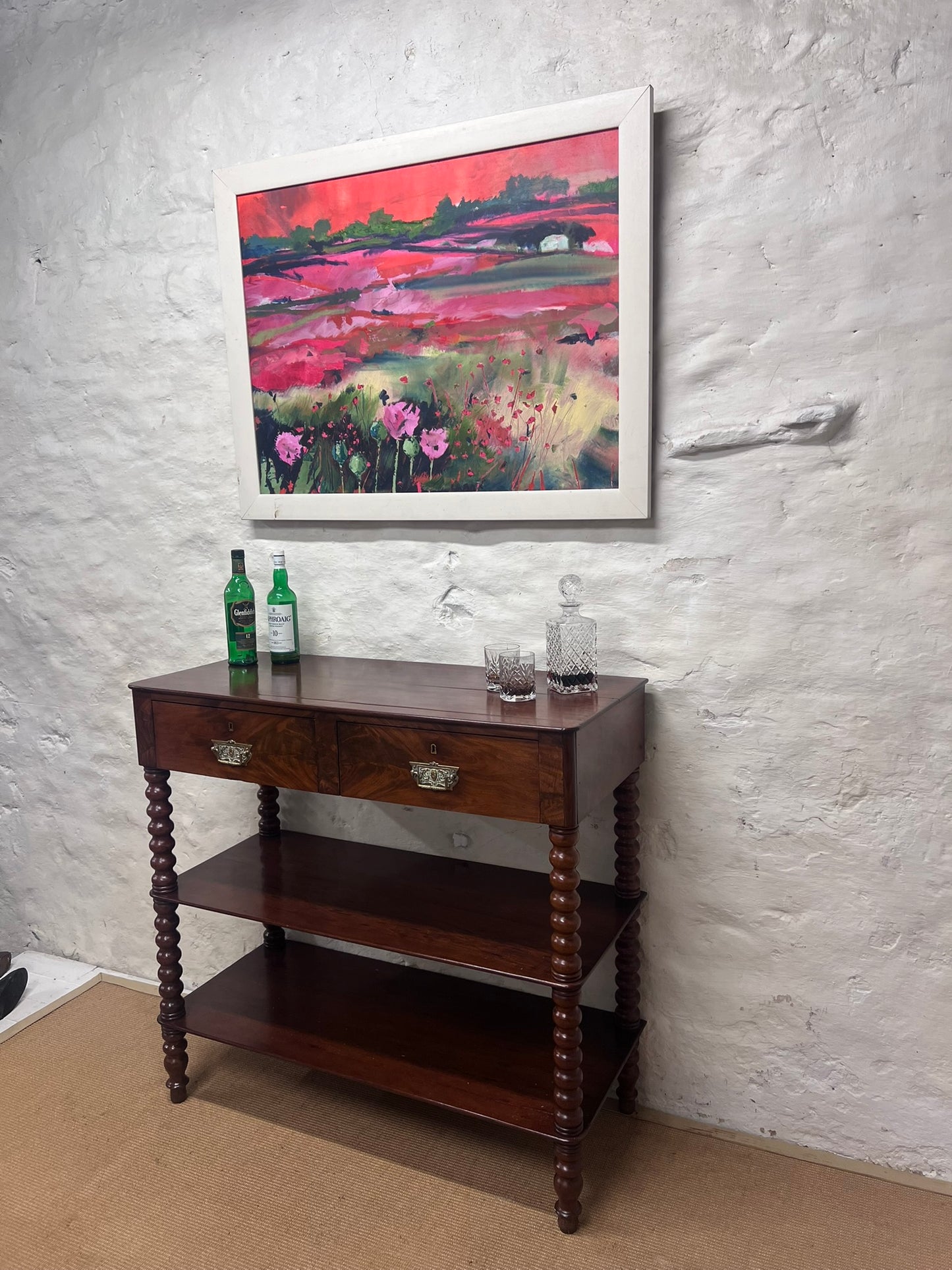 Antique French Mahogany Buffet Stand