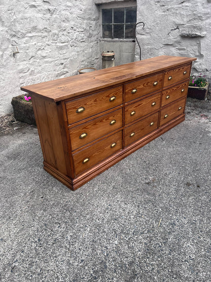 Antique Pine Shop Counter