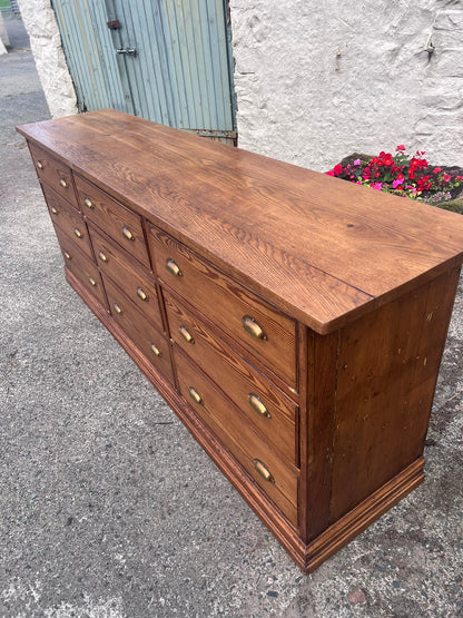 Antique Pine Shop Counter