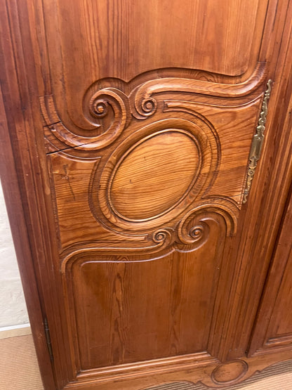 French Antique Pine Armoire