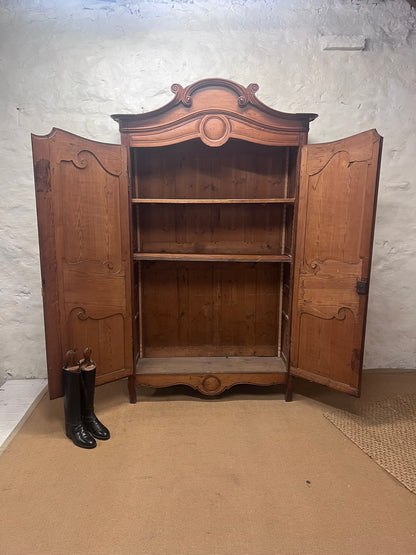 French Antique Pine Armoire