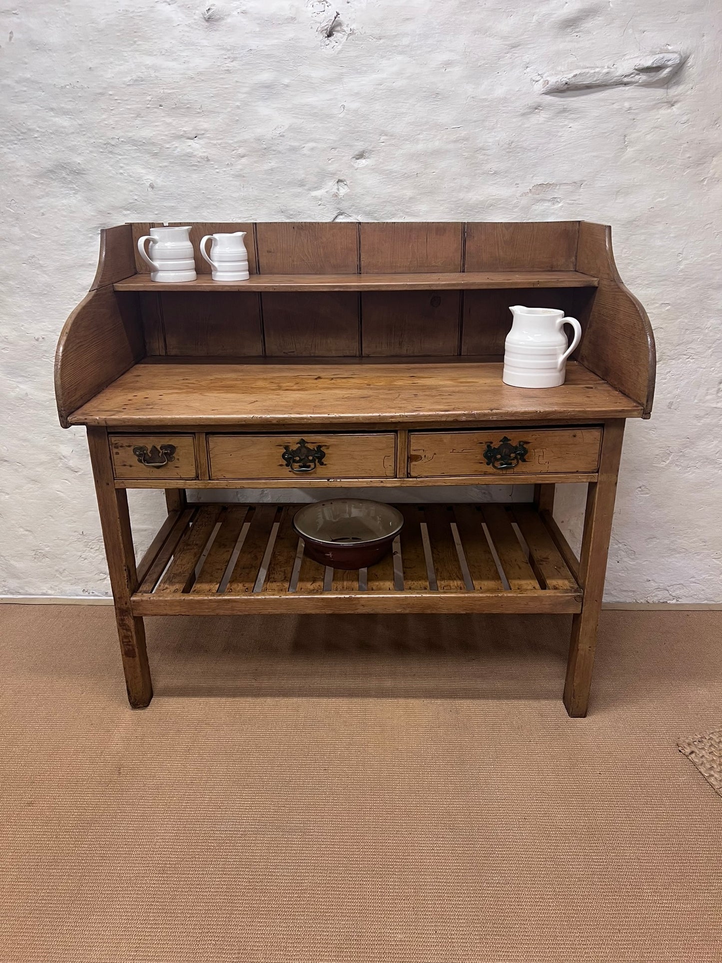 Scottish Antique Pine Dairy Dresser