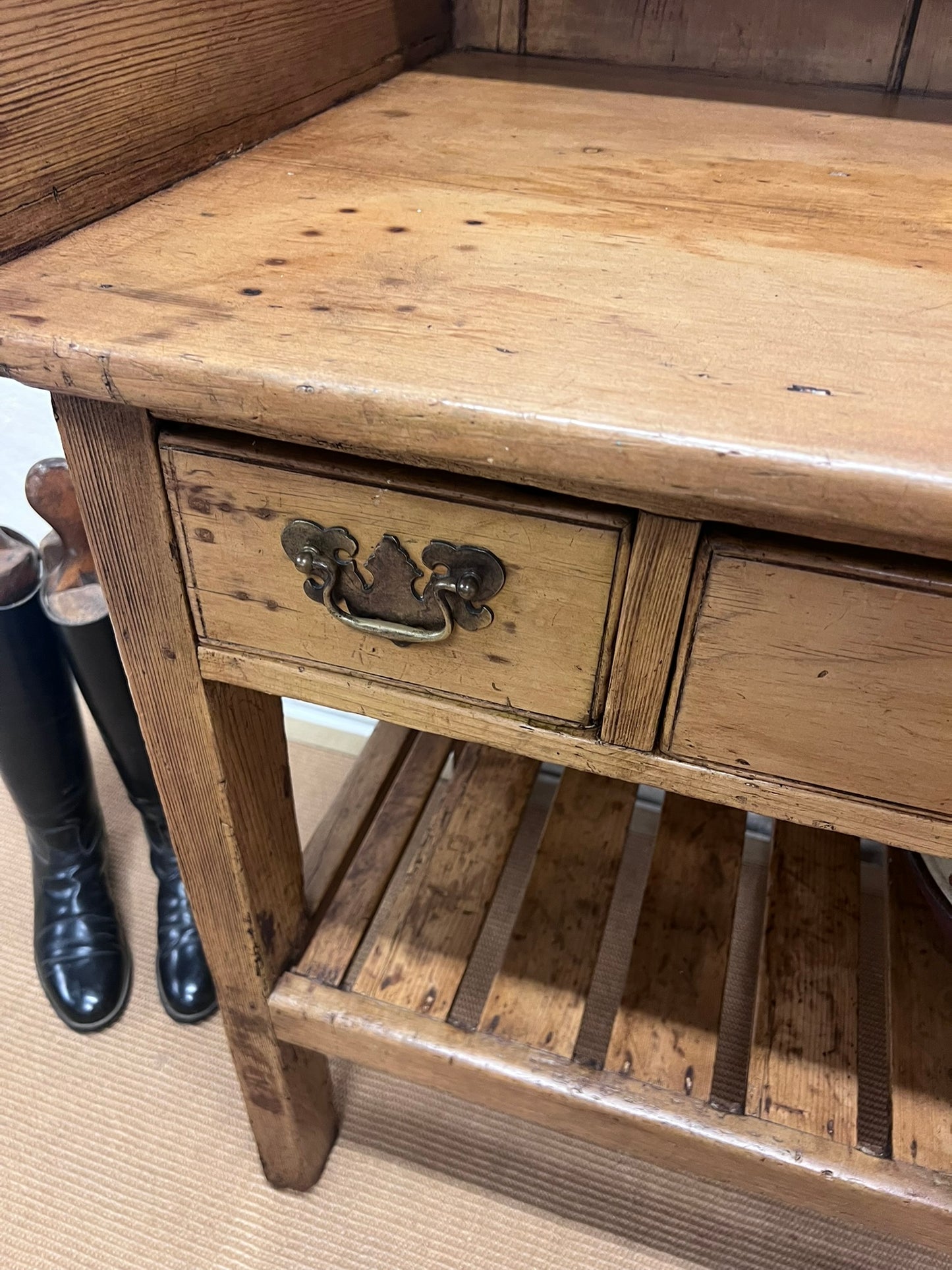 Scottish Antique Pine Dairy Dresser