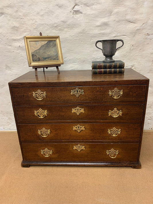 Antique Oak Chest of Drawers Ca 1840