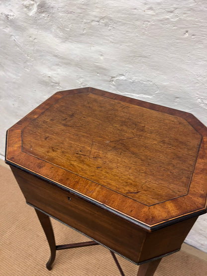 Antique Mahogany Table with Lift Up Lid