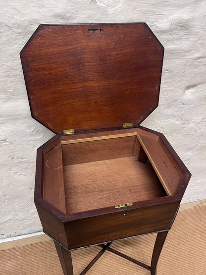 Antique Mahogany Table with Lift Up Lid