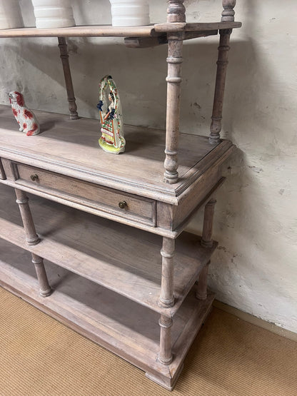 Antique Beech Shop Display Shelves