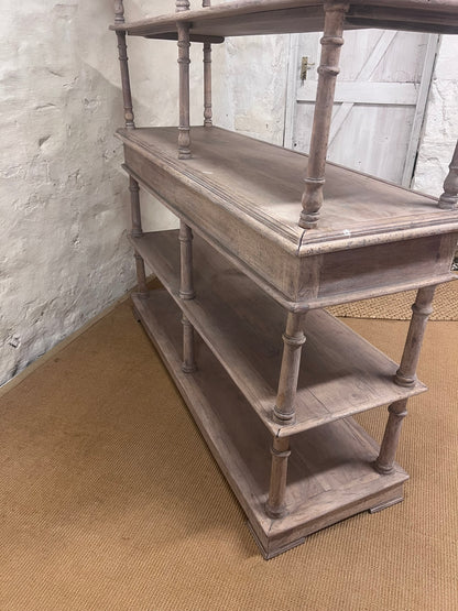 Antique Beech Shop Display Shelves