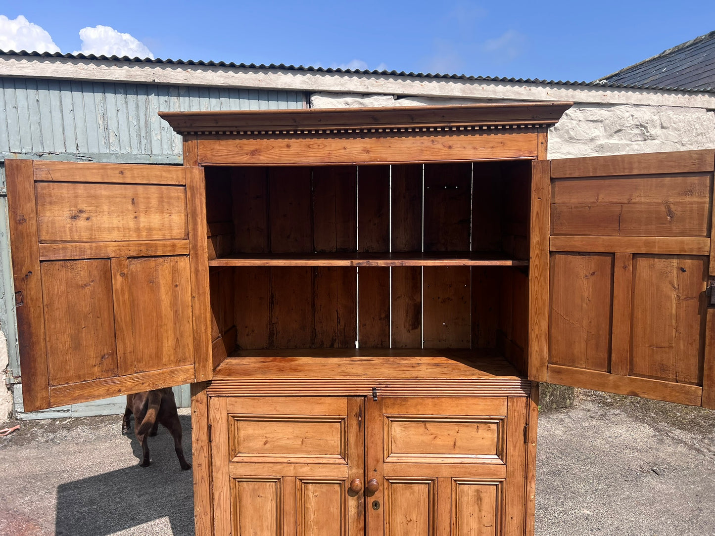 Irish Pine Food Cupboard