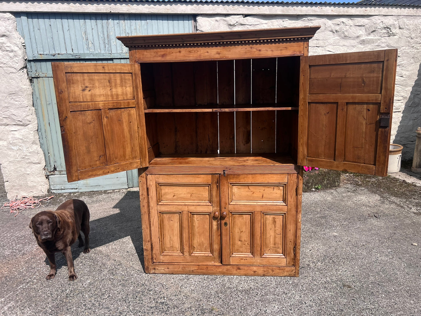 Irish Pine Food Cupboard
