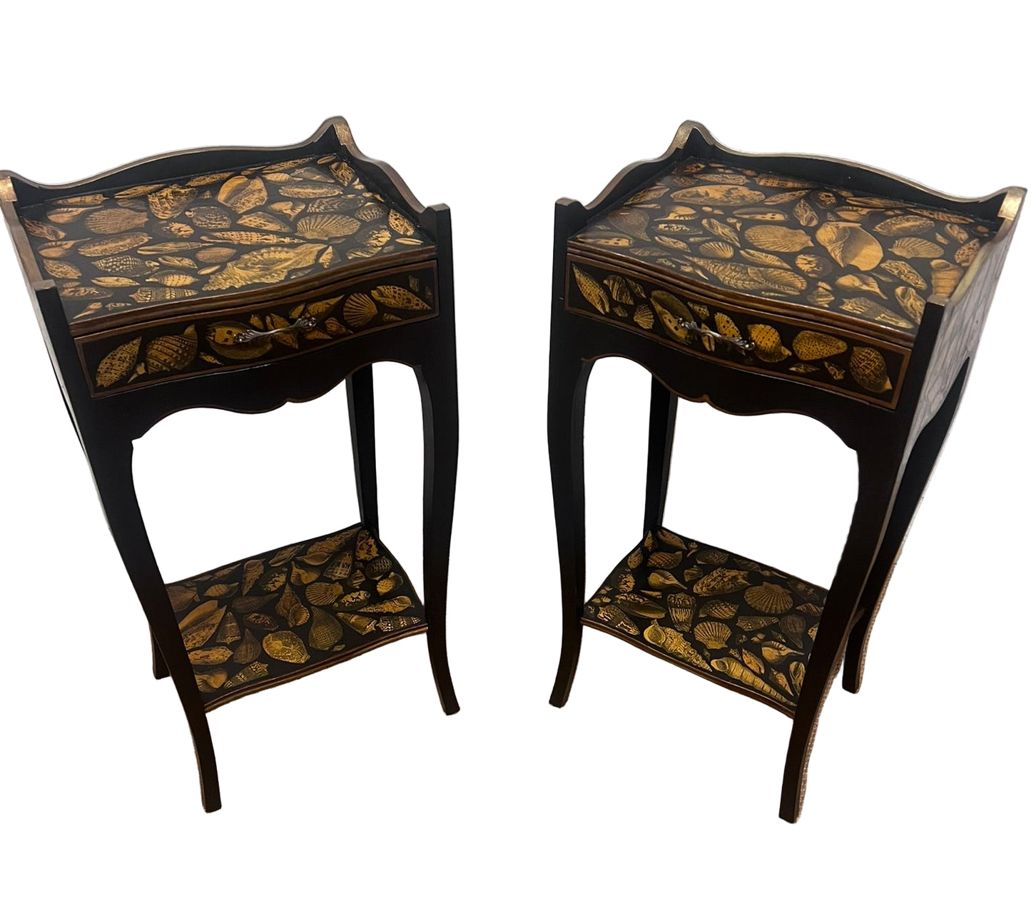 Pair of Decoupage Side Tables