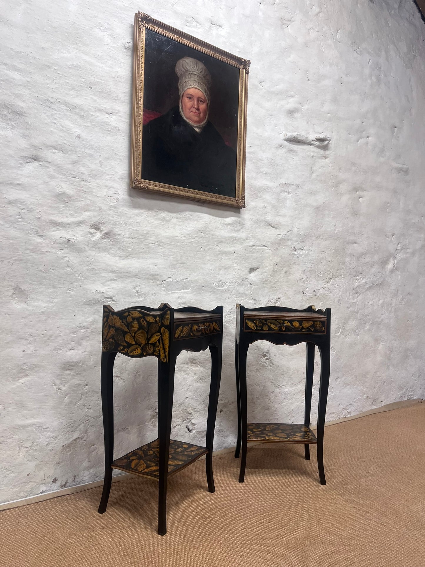 Pair of Decoupage Side Tables