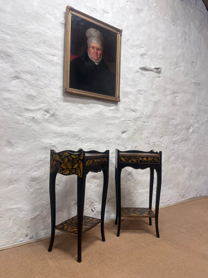 Pair of Decoupage Side Tables