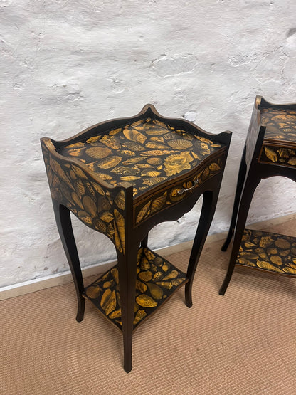 Pair of Decoupage Side Tables