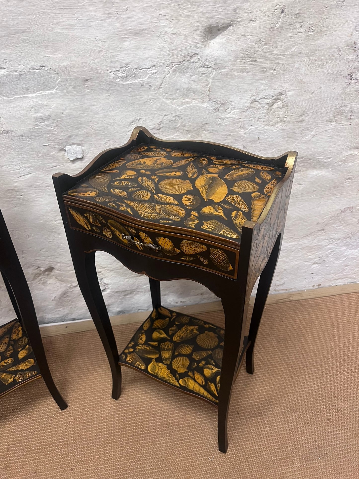 Pair of Decoupage Side Tables
