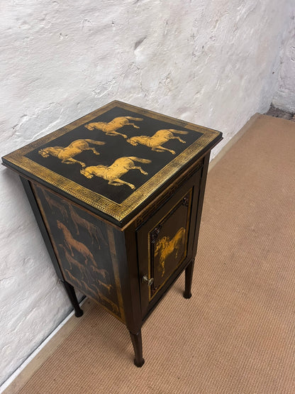 Antique Decoupage Cabinet