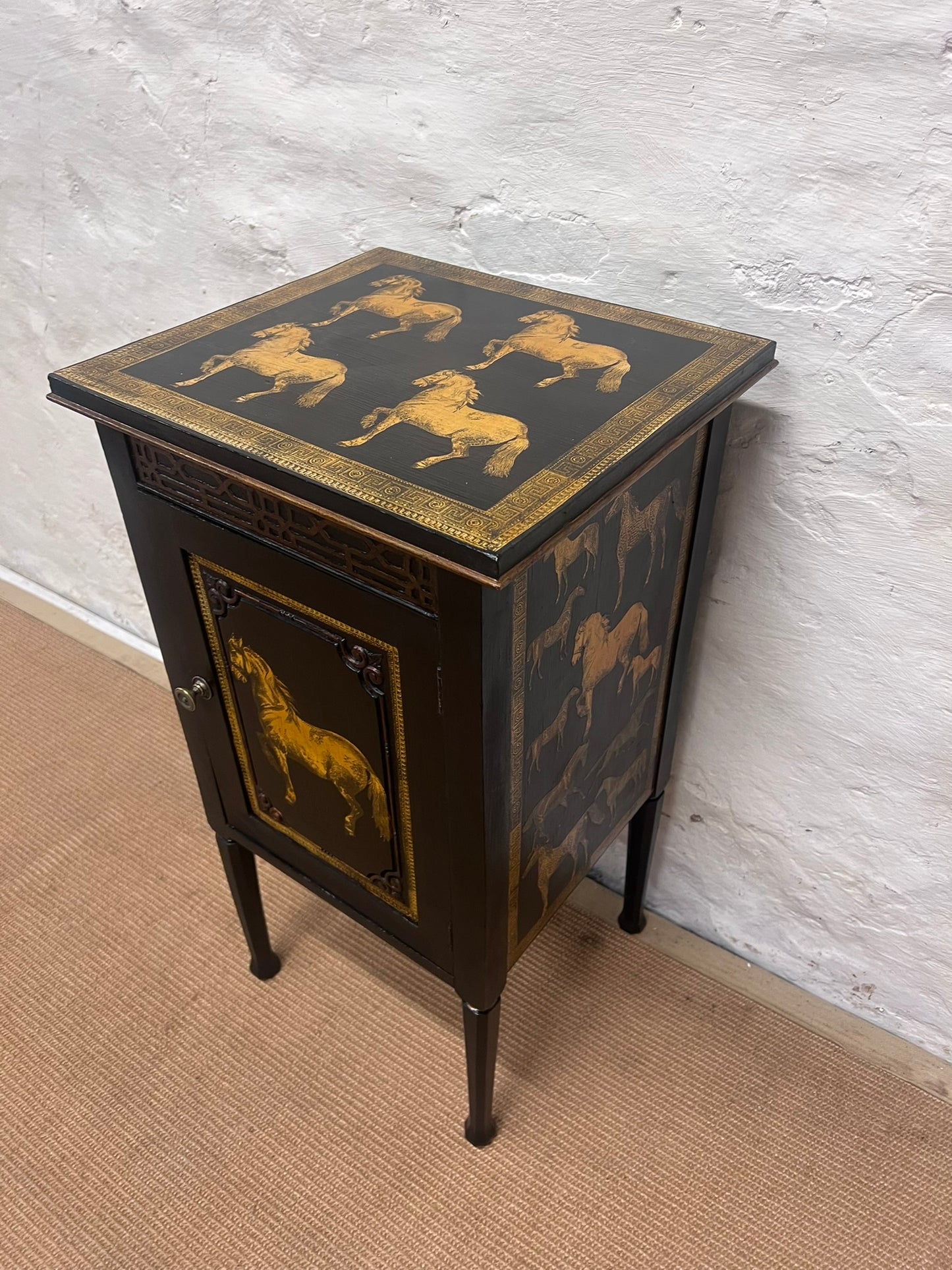 Antique Decoupage Cabinet