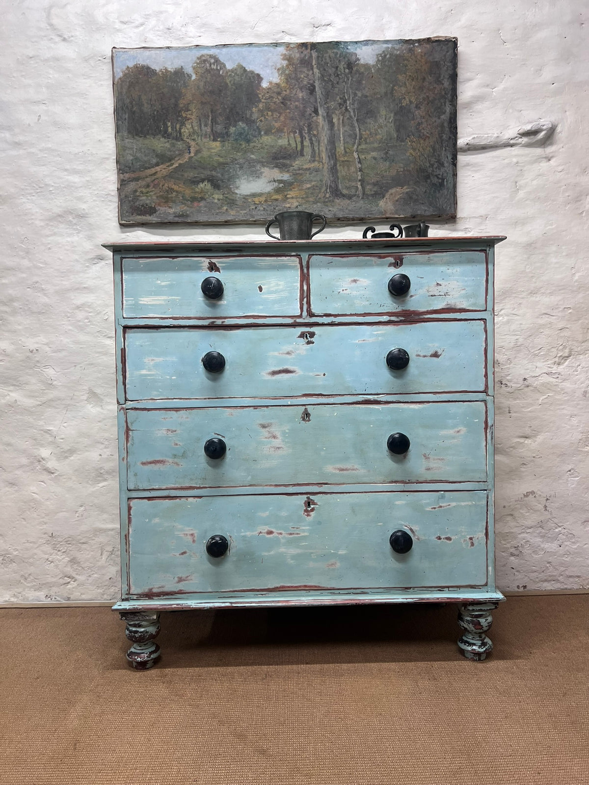 English Antique Pine Chest