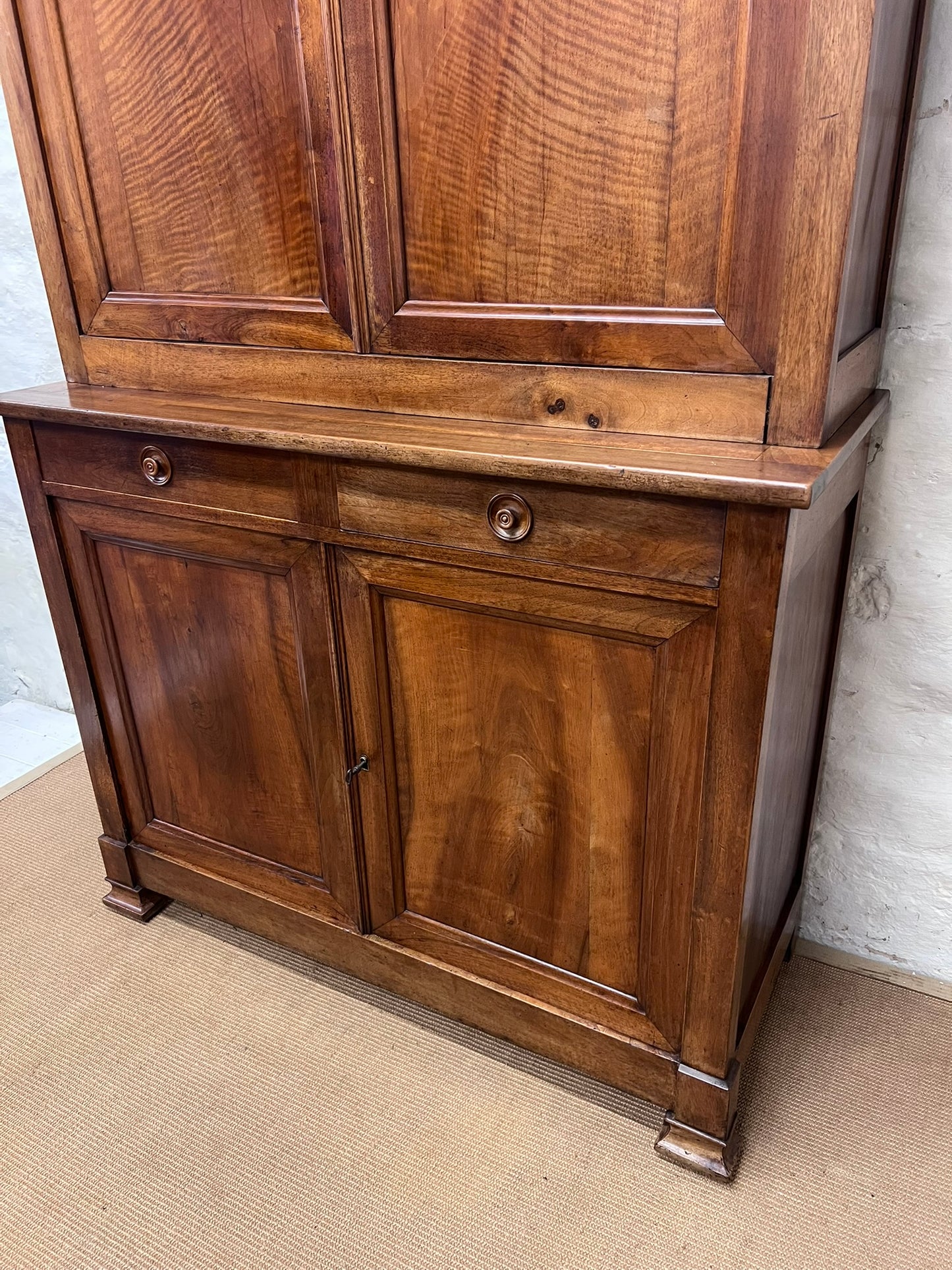 French Fruitwood 4 Door Cabinet