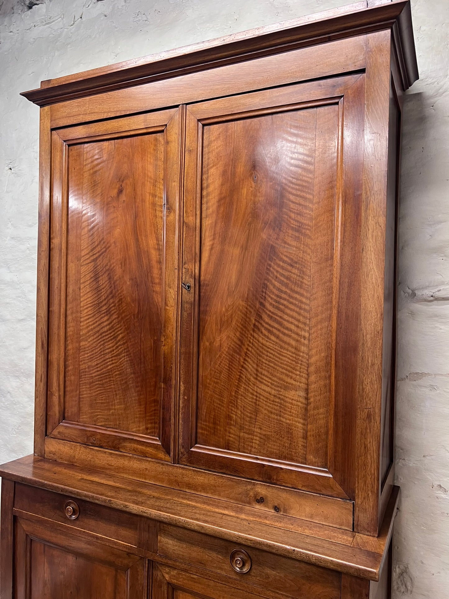French Fruitwood 4 Door Cabinet
