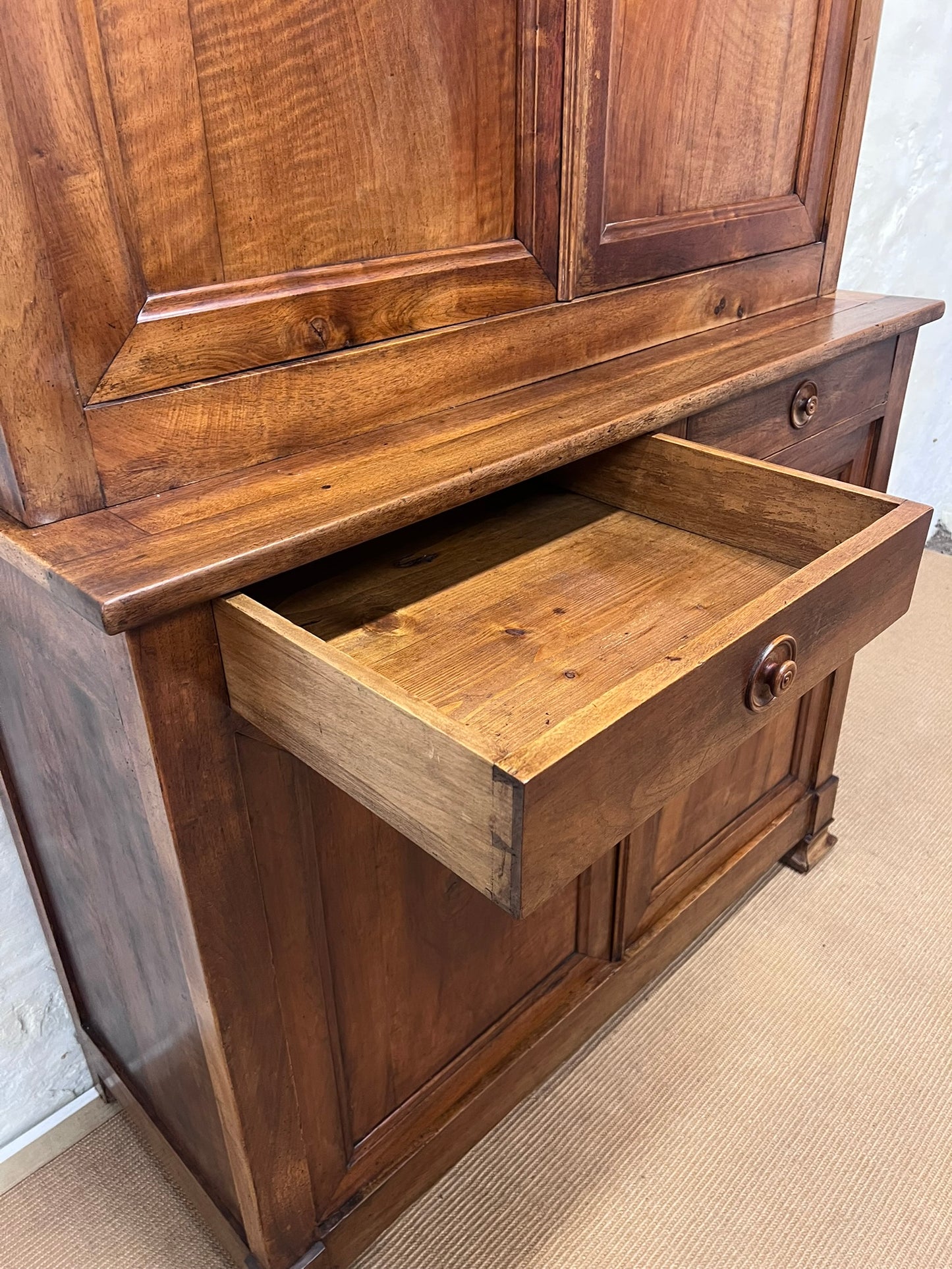 French Fruitwood 4 Door Cabinet