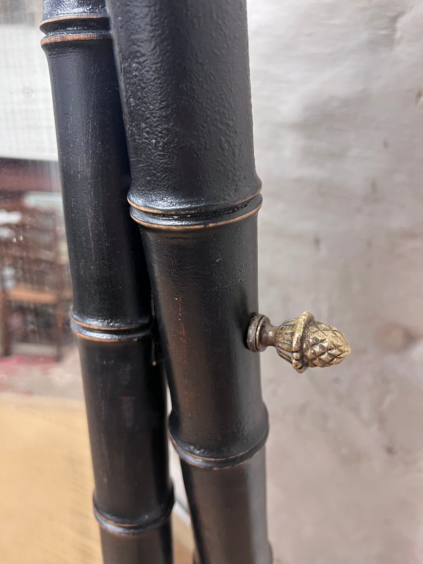 French Faux Bamboo Dressing Mirror