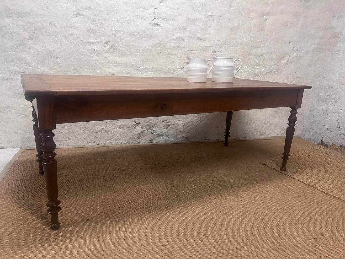 French Cherry Farm Table Ca 1860