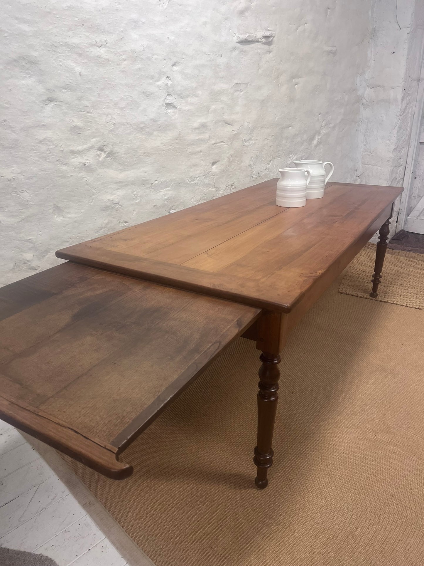 French Cherry Farm Table Ca 1860