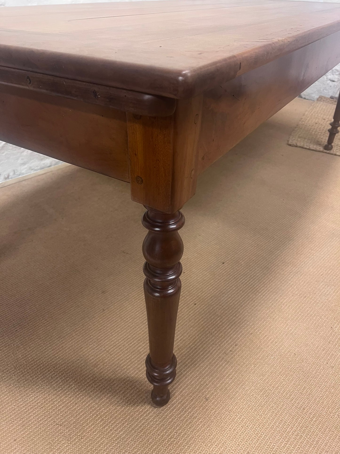 French Cherry Farm Table Ca 1860