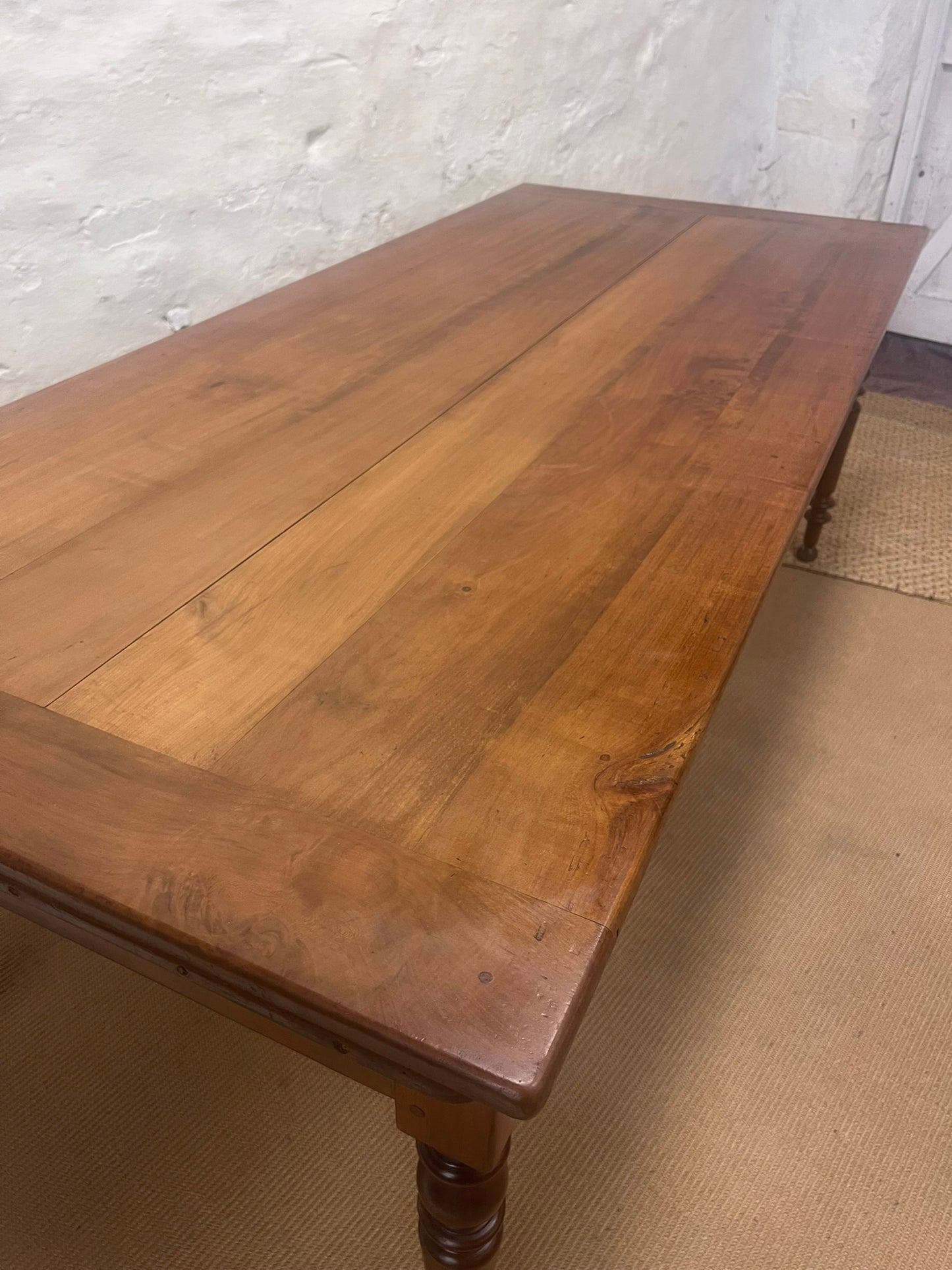 French Cherry Farm Table Ca 1860