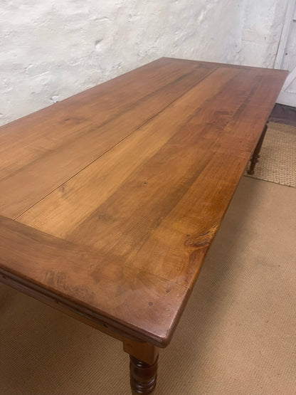 French Cherry Farm Table Ca 1860