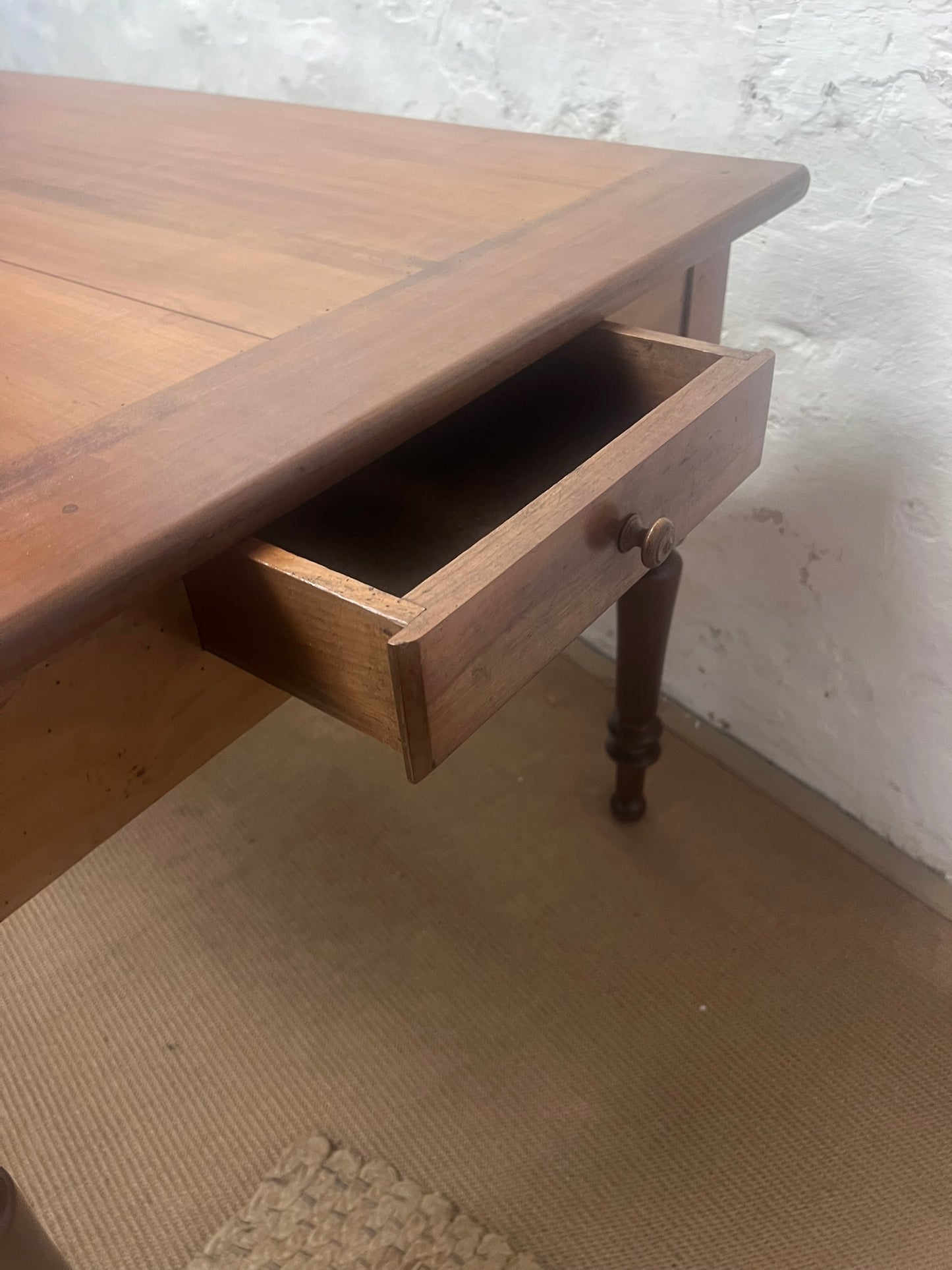 French Cherry Farm Table Ca 1860