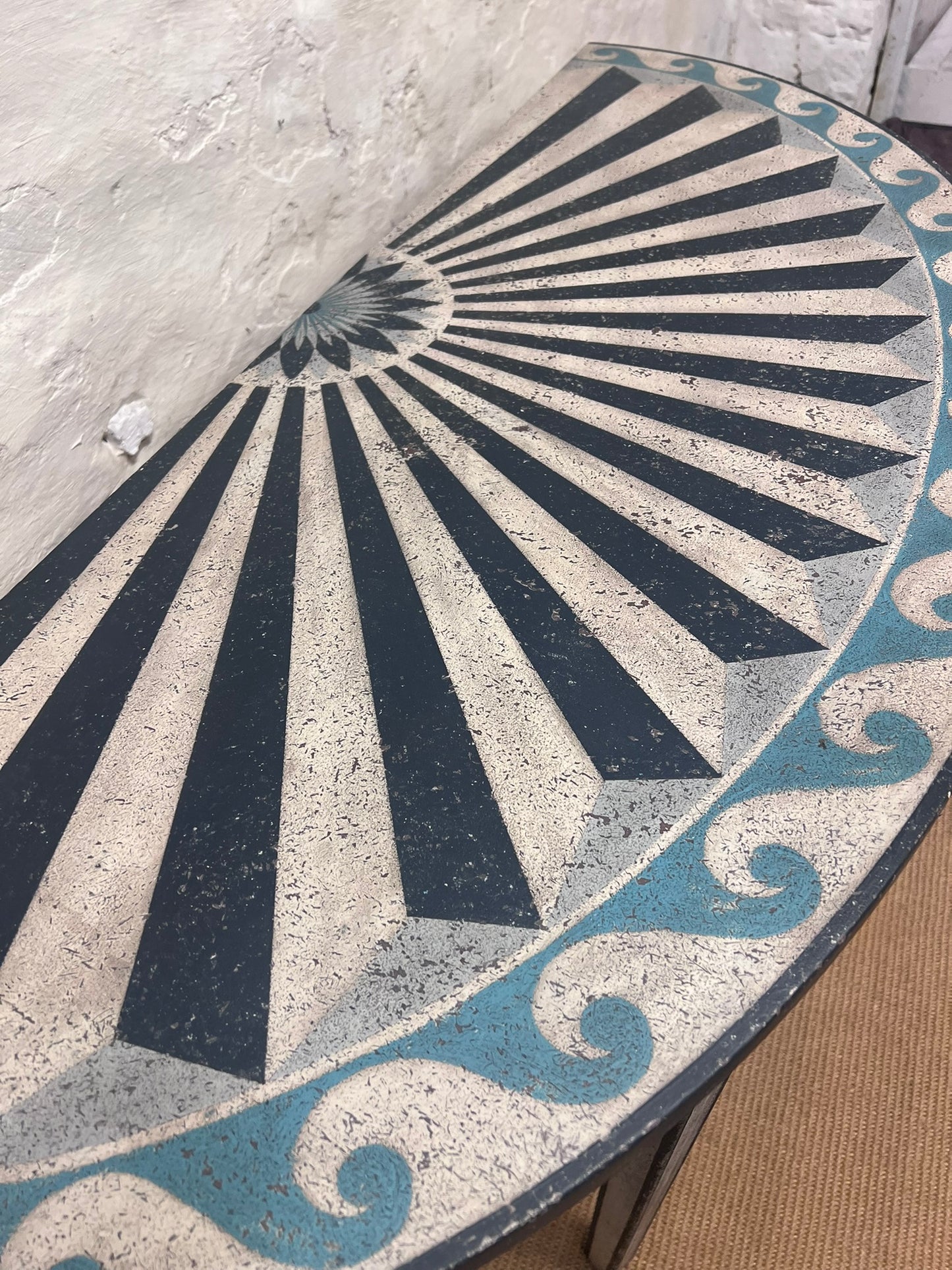 Antique Demi Lune Table