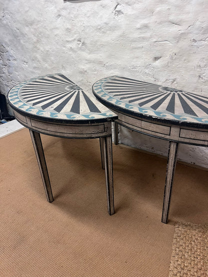 Antique Demi Lune Tables
