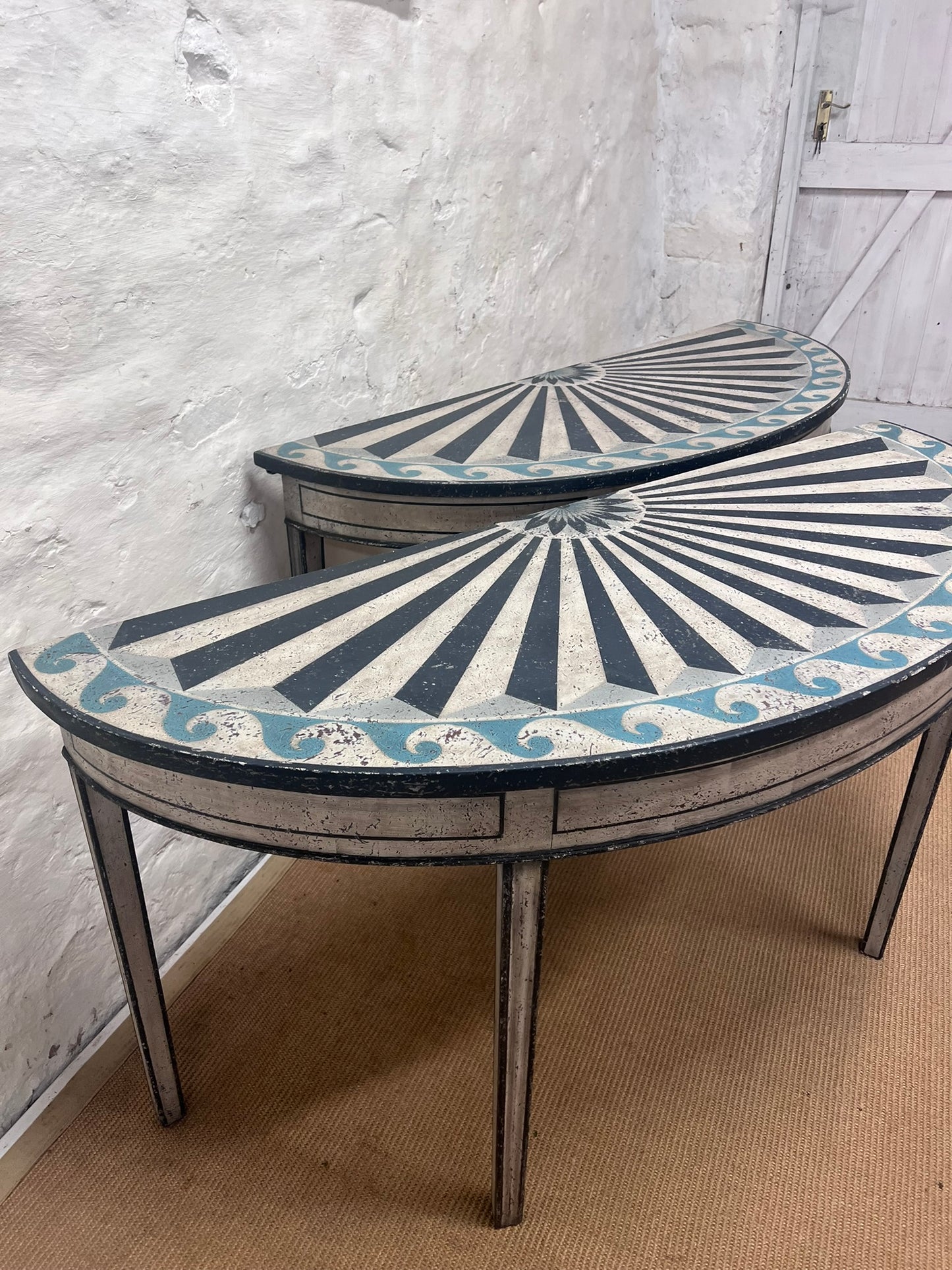 Antique Demi Lune Tables