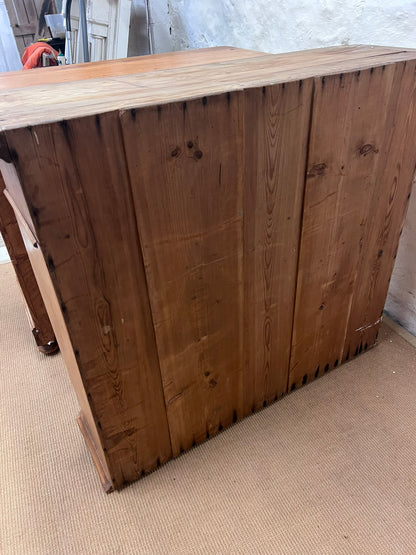 Scottish Antique Pine Partners Desk Ca 1920
