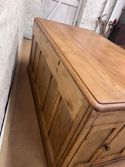 Scottish Antique Pine Partners Desk Ca 1920