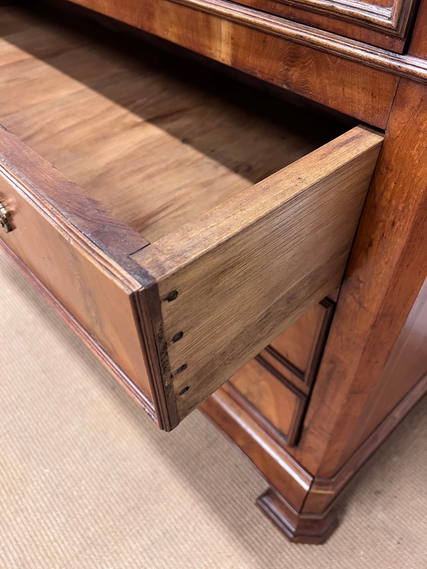French Antique Walnut Commode Ca 1870
