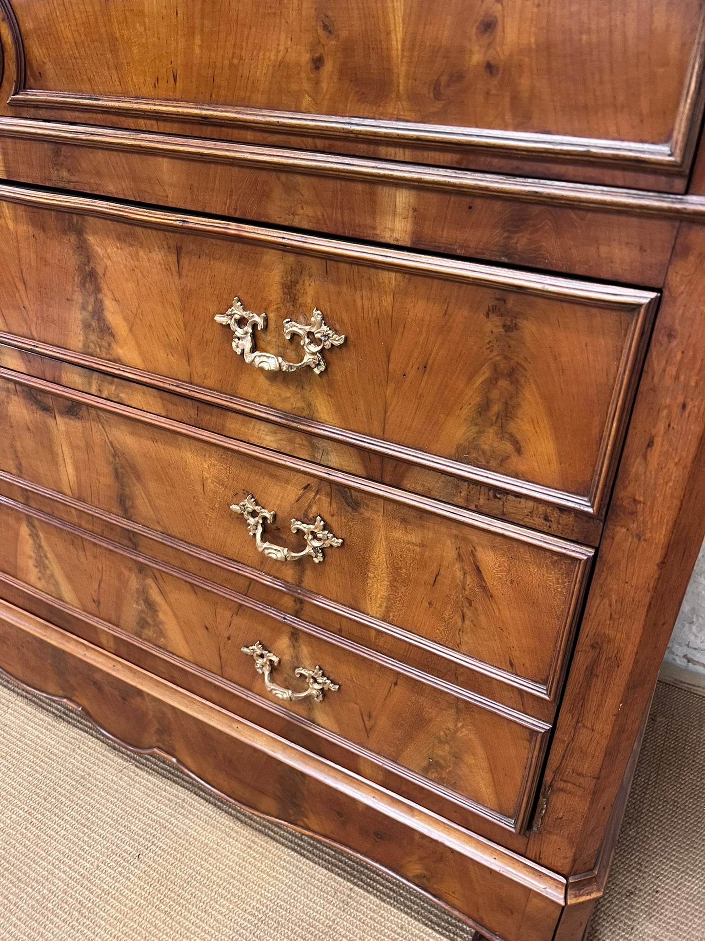 French Antique Walnut Commode Ca 1870