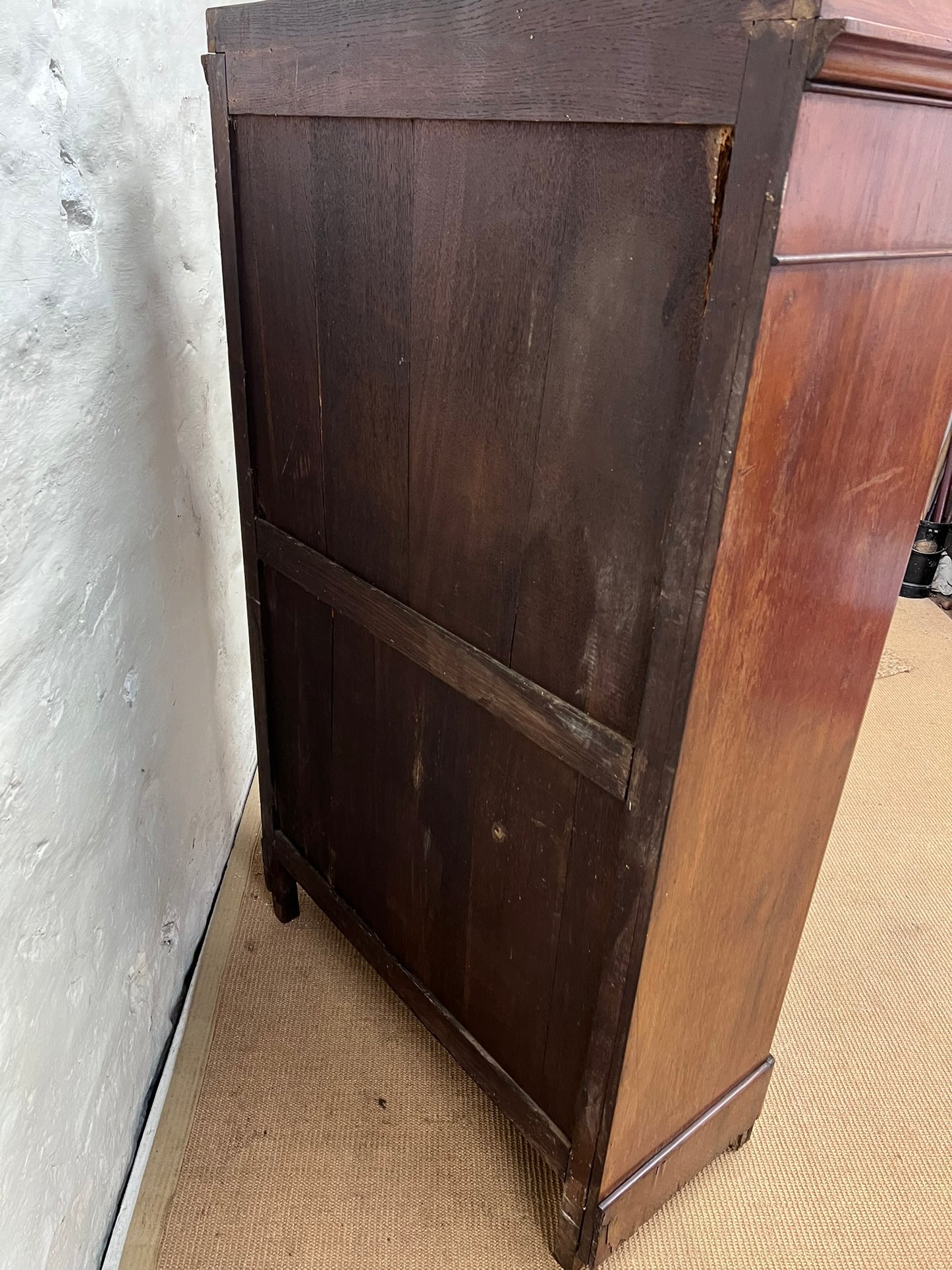 French Antique Mahogany Wellington Chest ca 1860