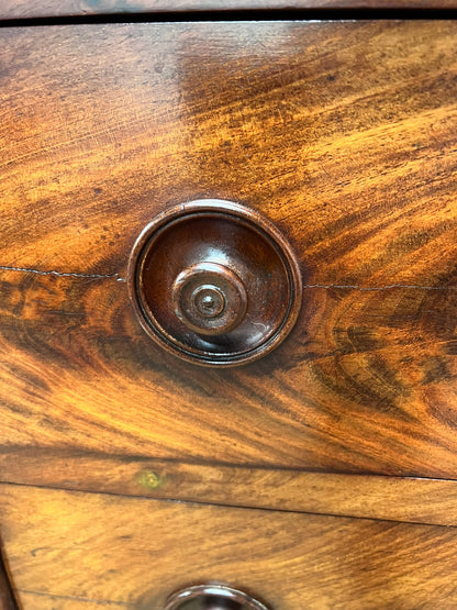 French Antique Mahogany Wellington Chest ca 1860