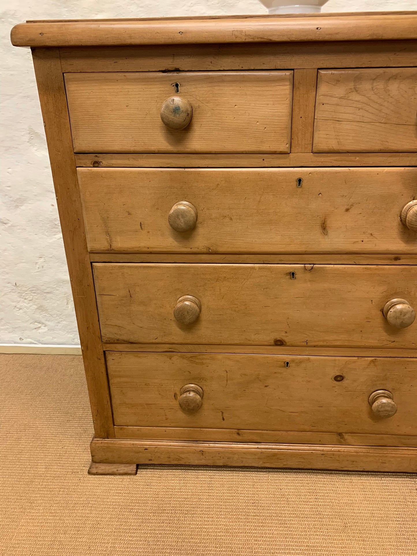 Antique Pine Chest of Drawers Ca 1880