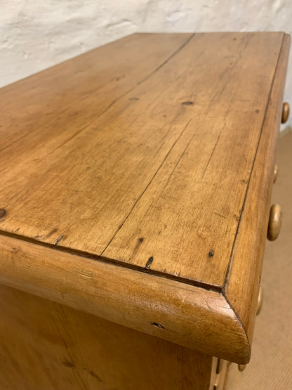 Antique Pine Chest of Drawers Ca 1880